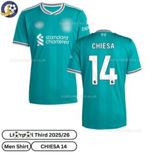 Lvr^_^pooI CHIESA 14 Third 25 26 Men Football Shirt- overview